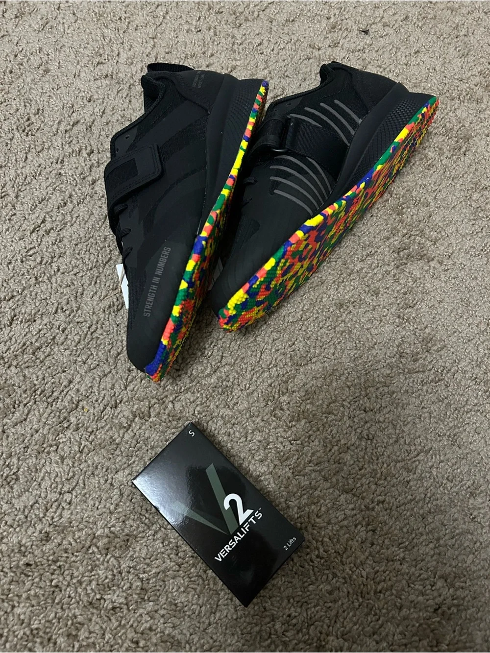adidas Black and Gray Shoe Box